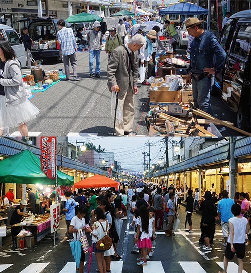 長府商店街の風景