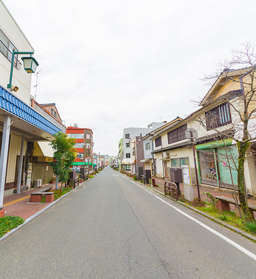 長府商店街の風景